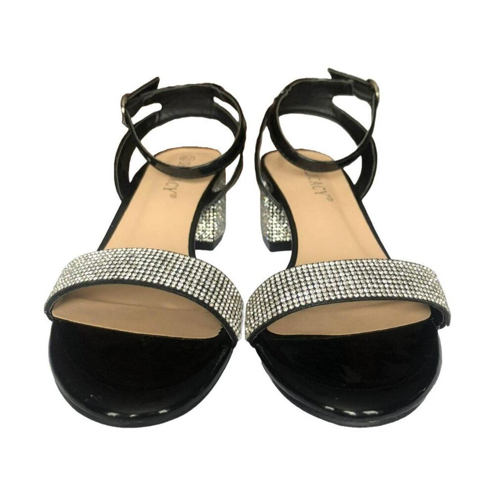 Urban Planet Rhinestone Block Heels - Picture 2 of 5